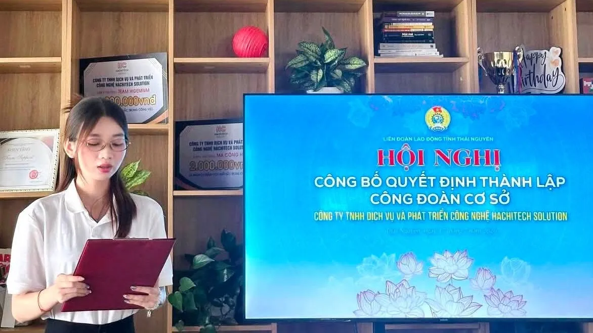 Hachitech Solution công bố quyết định thành lập Công đoàn cơ sở