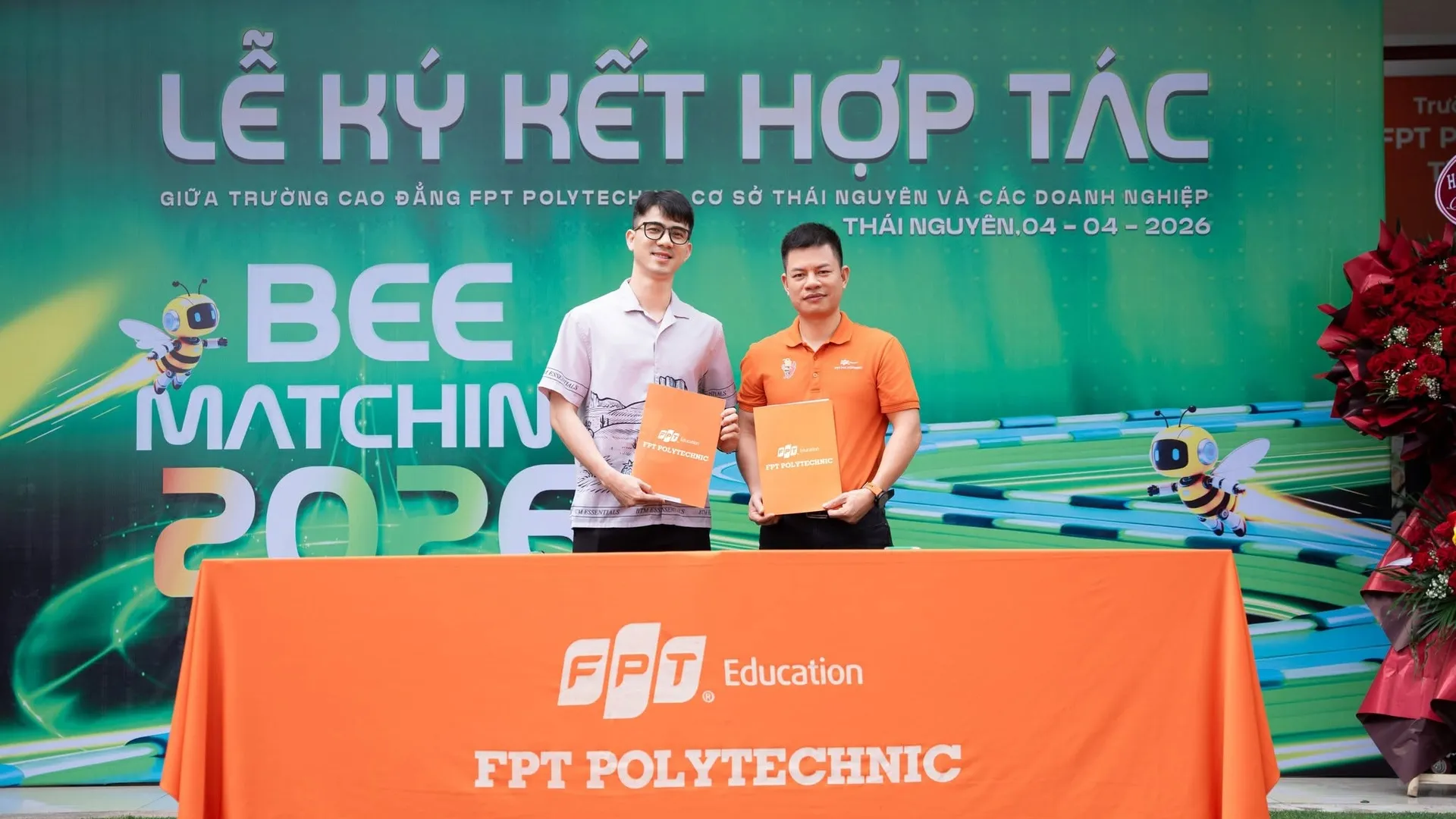 Hachitech Solution đồng hành cùng Bee Matching 2026 tại FPT Polytechnic Thái Nguyên